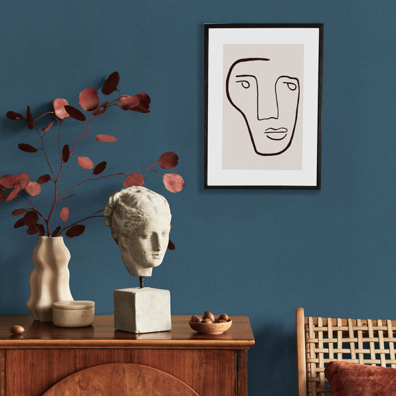 Vlies tapéta, kék, szövet textúra, 127634, V2027 1